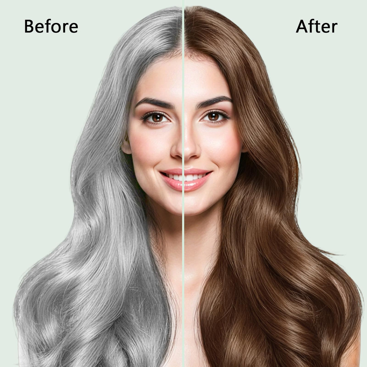 ICEMOUNTAIN before and after showing gray coverage benefit