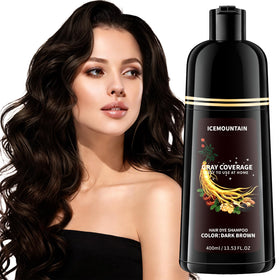ICEMOUNTAIN front bottle showing dark brown shade and quick-use benefit