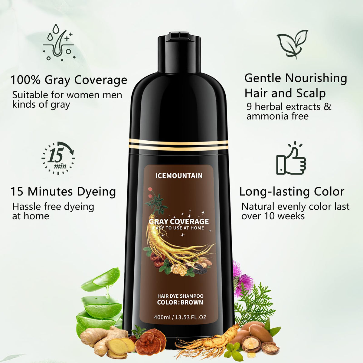 ICEMOUNTAIN lather in hand demonstrating easy application benefit