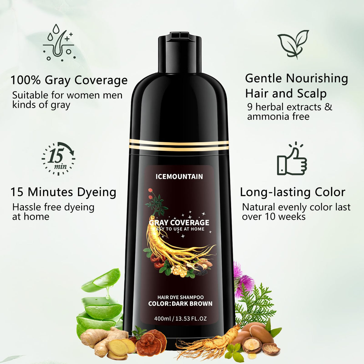ICEMOUNTAIN foamy lather texture demonstrating gentle conditioning benefit
