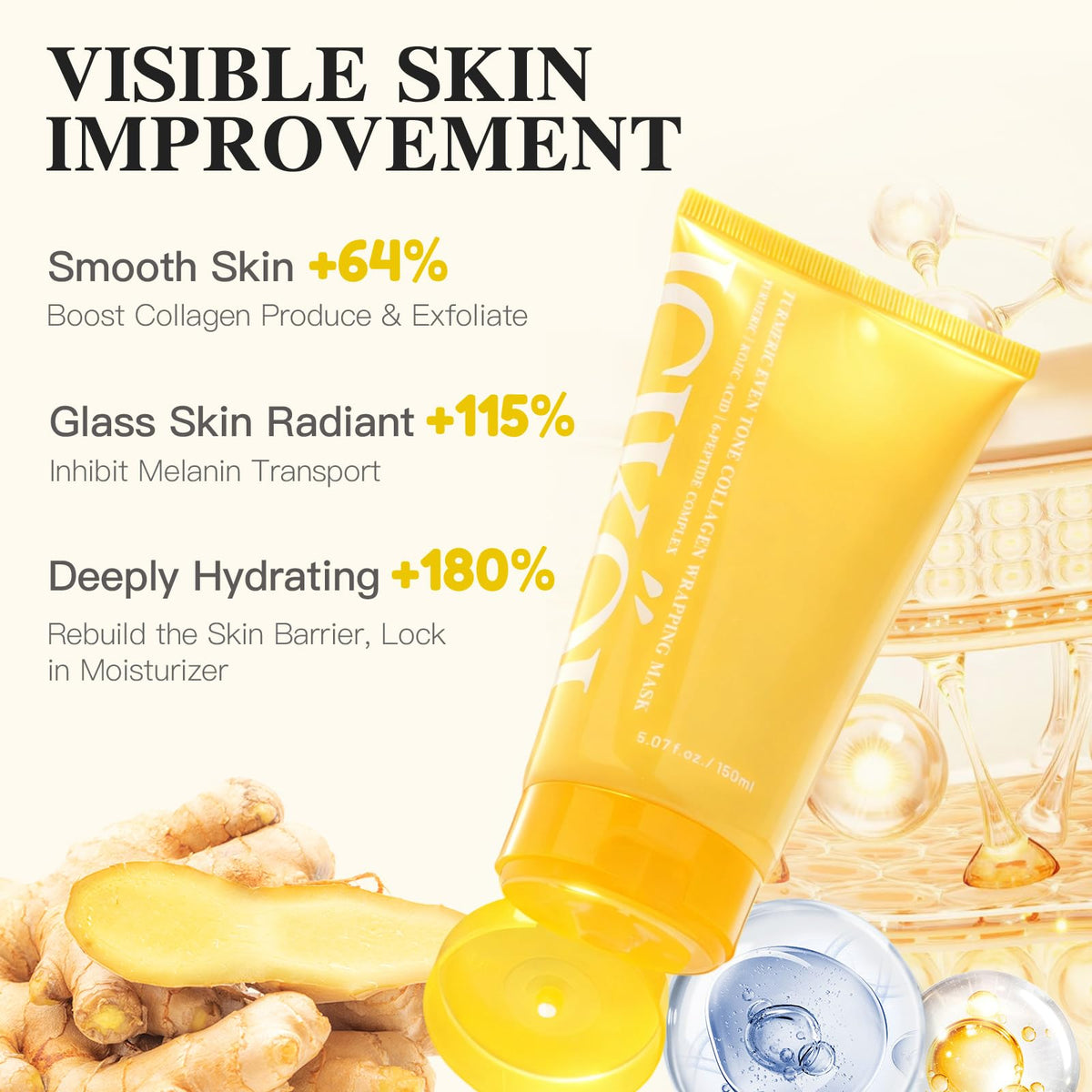 ICIKOL peel-off removal in morning revealing refreshed, hydrated skin
