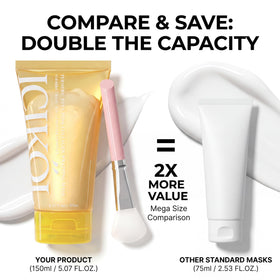 ICIKOL mask texture close-up highlighting smooth collagen-rich gel hydration