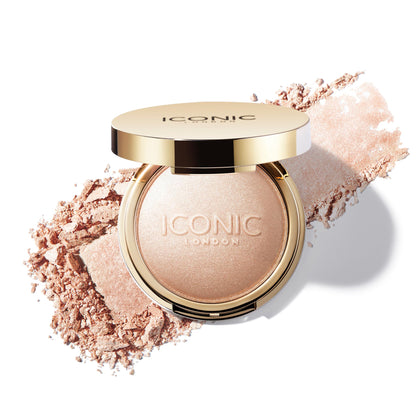 ICONIC LONDON compact front packaging showing product and branding for instant glow