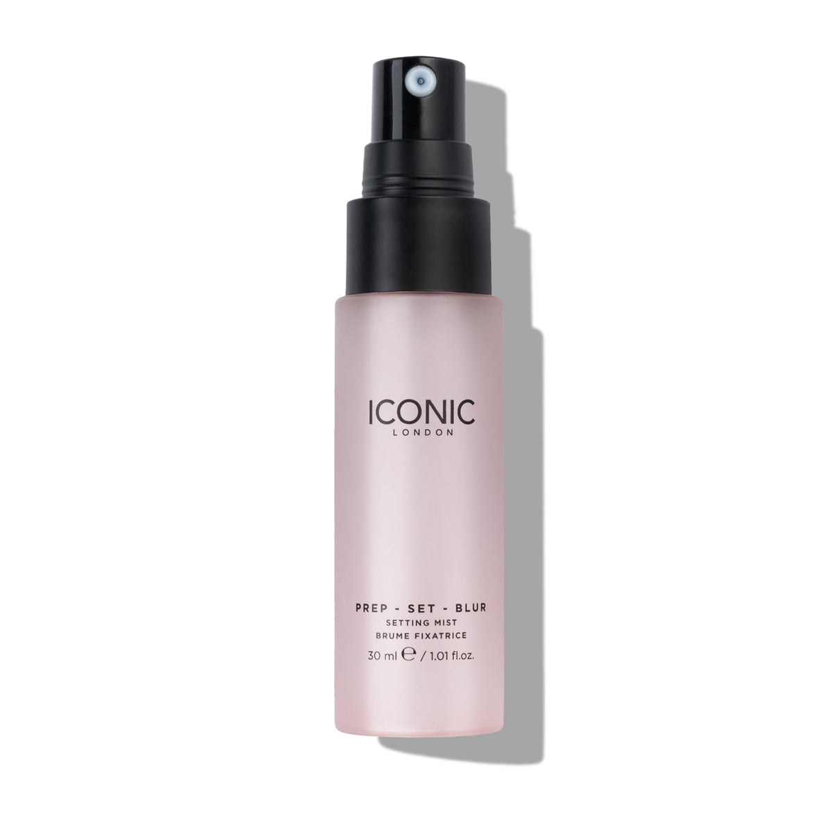 ICONIC LONDON mist spraying evenly for long-lasting makeup hold