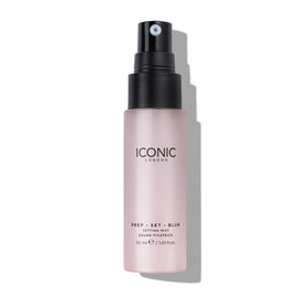 ICONIC LONDON mist spraying evenly for long-lasting makeup hold