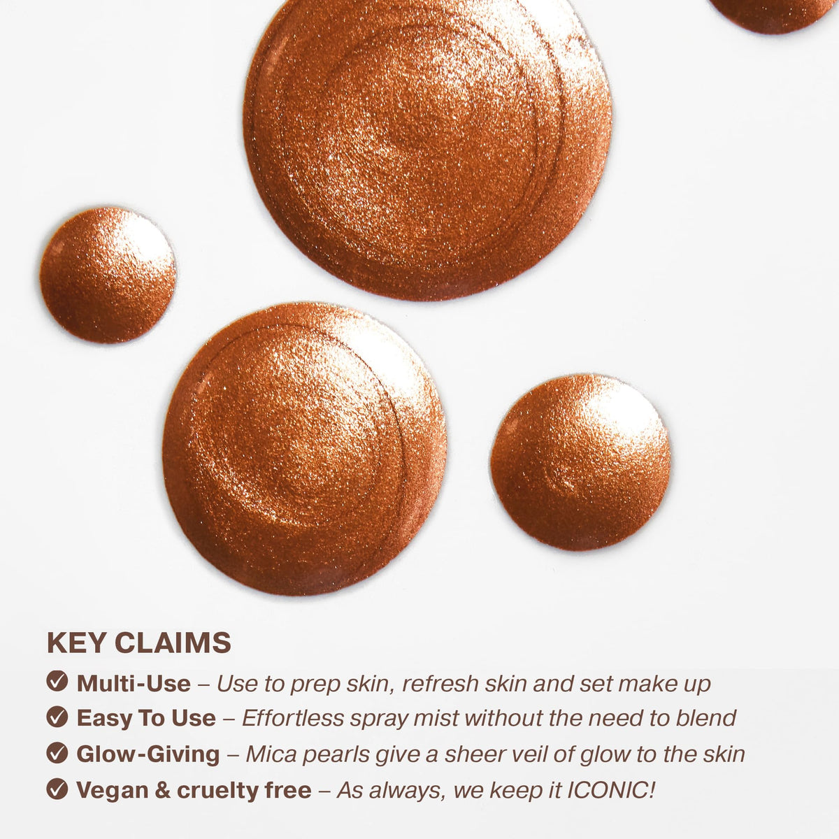 ICONIC LONDON close-up of texture illustrating lightweight hydrating finish