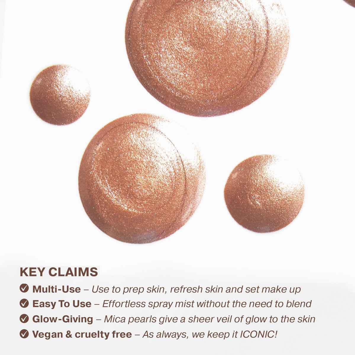 ICONIC LONDON droplet texture highlighting hydrating glossy finish benefit