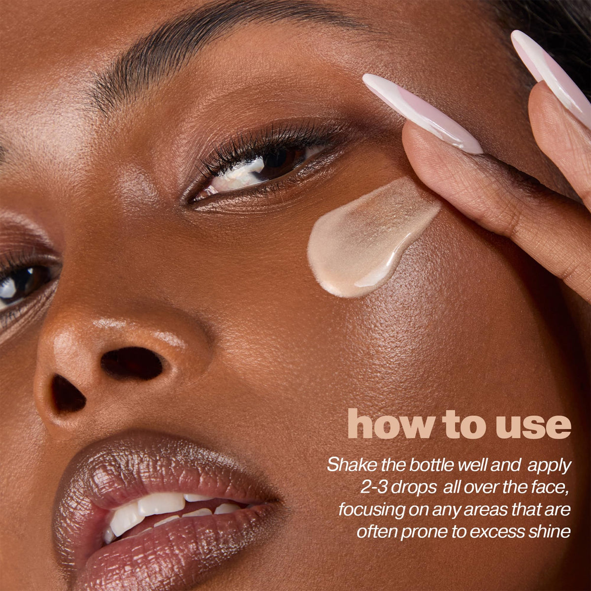 ICONIC LONDON applied during makeup routine demonstrating layering with foundation benefit