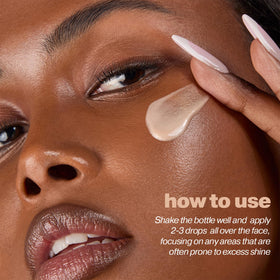 ICONIC LONDON applied during makeup routine demonstrating layering with foundation benefit