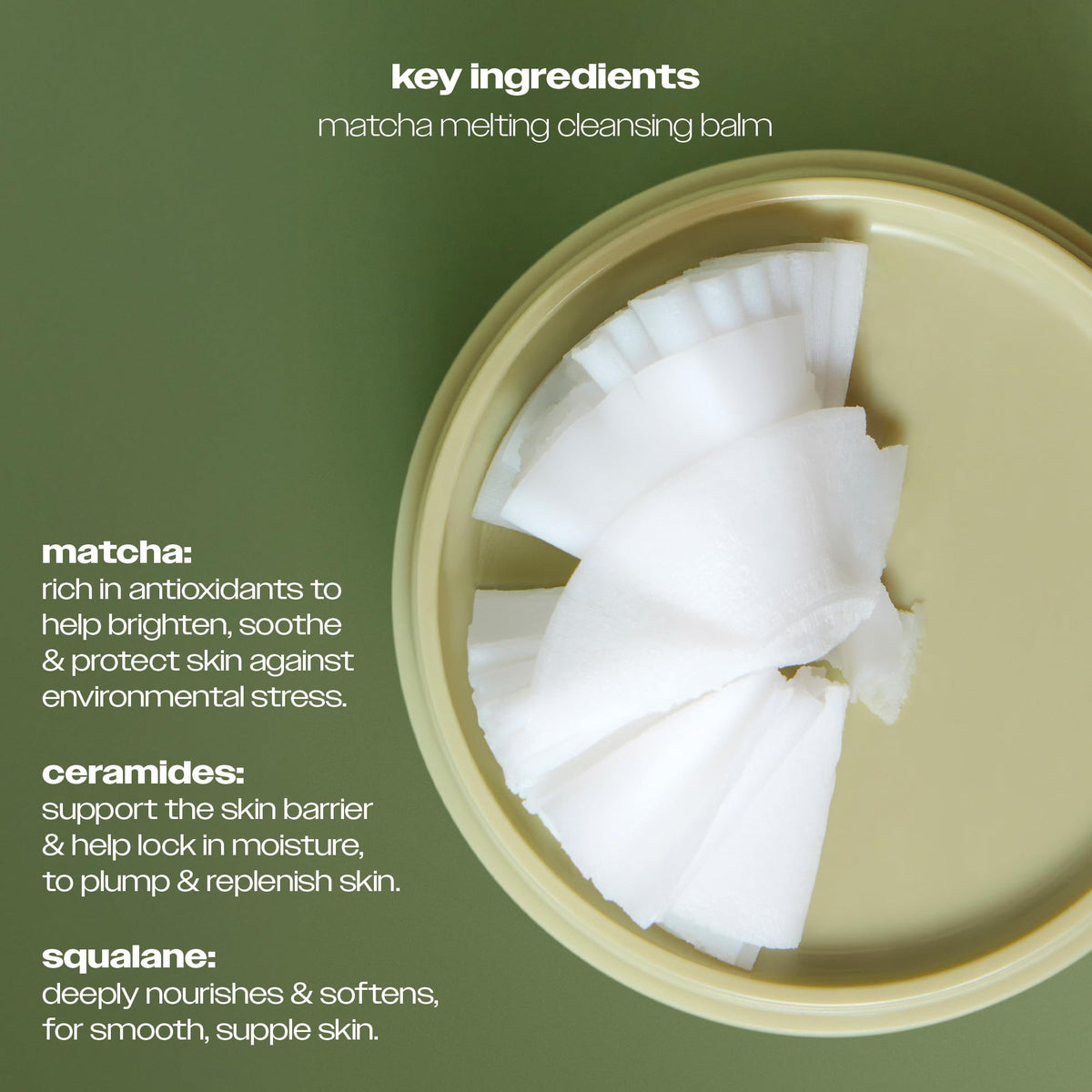 ICONIC LONDON balm melting on skin illustrating gentle oil phase for dissolving makeup