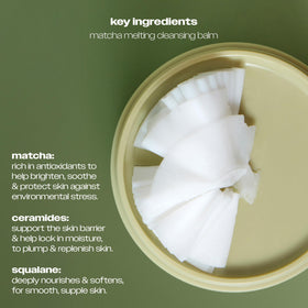 ICONIC LONDON balm melting on skin illustrating gentle oil phase for dissolving makeup