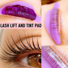 ICONSIAM Katya Vinog lashes positioned on rod showing lifted length effect