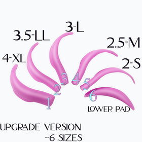 ICONSIAM Katya Vinog six silicone pad sizes displayed to match eye shapes