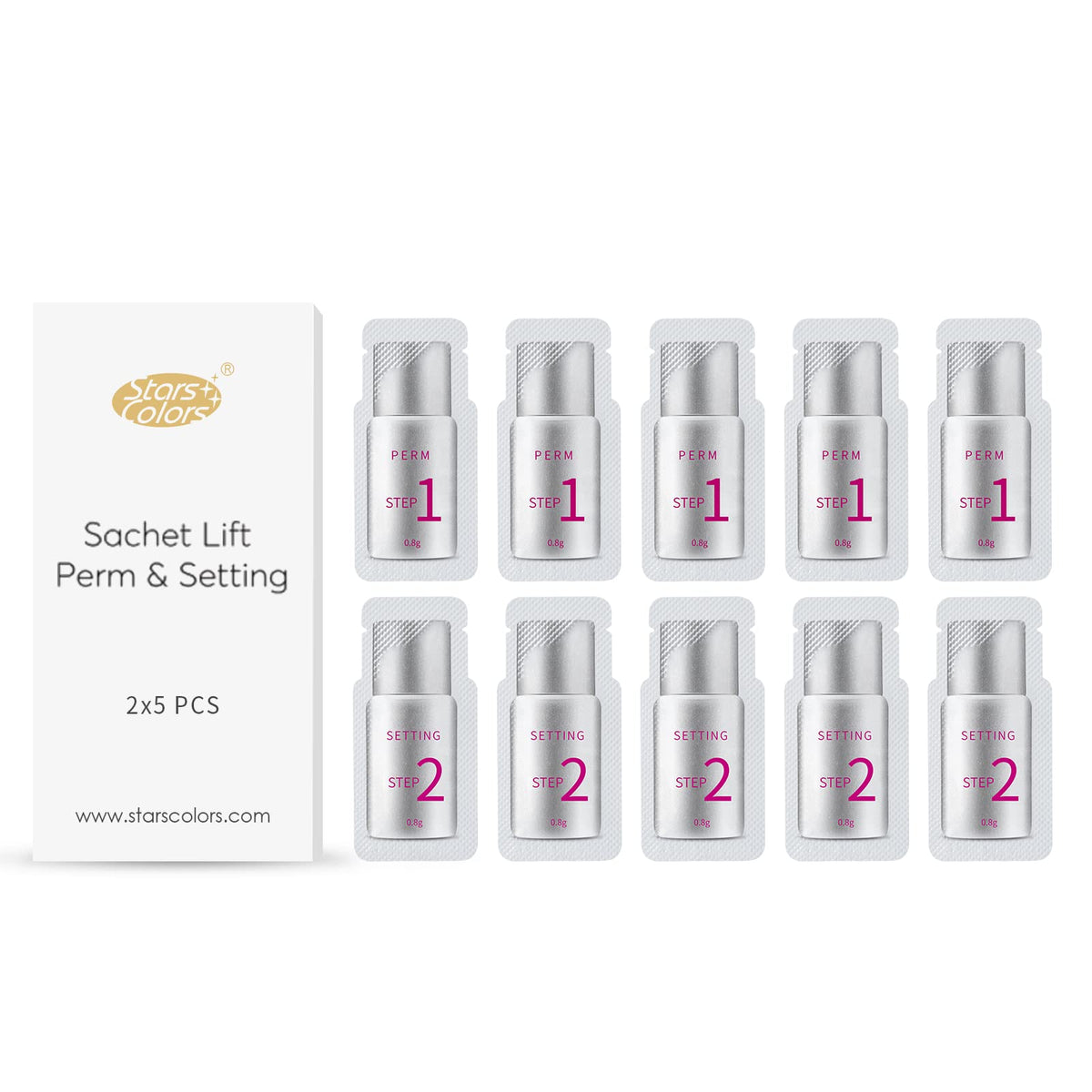 iconsign front packaging showing kit and sachets for quick professional results