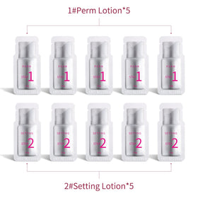 iconsign sachet close-up of perm lotion highlighting single-use freshness