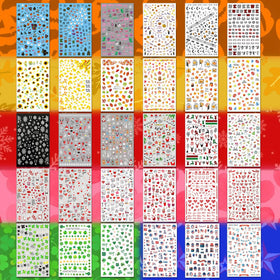 IDDFEVE stickers used at a party table adding festive nails