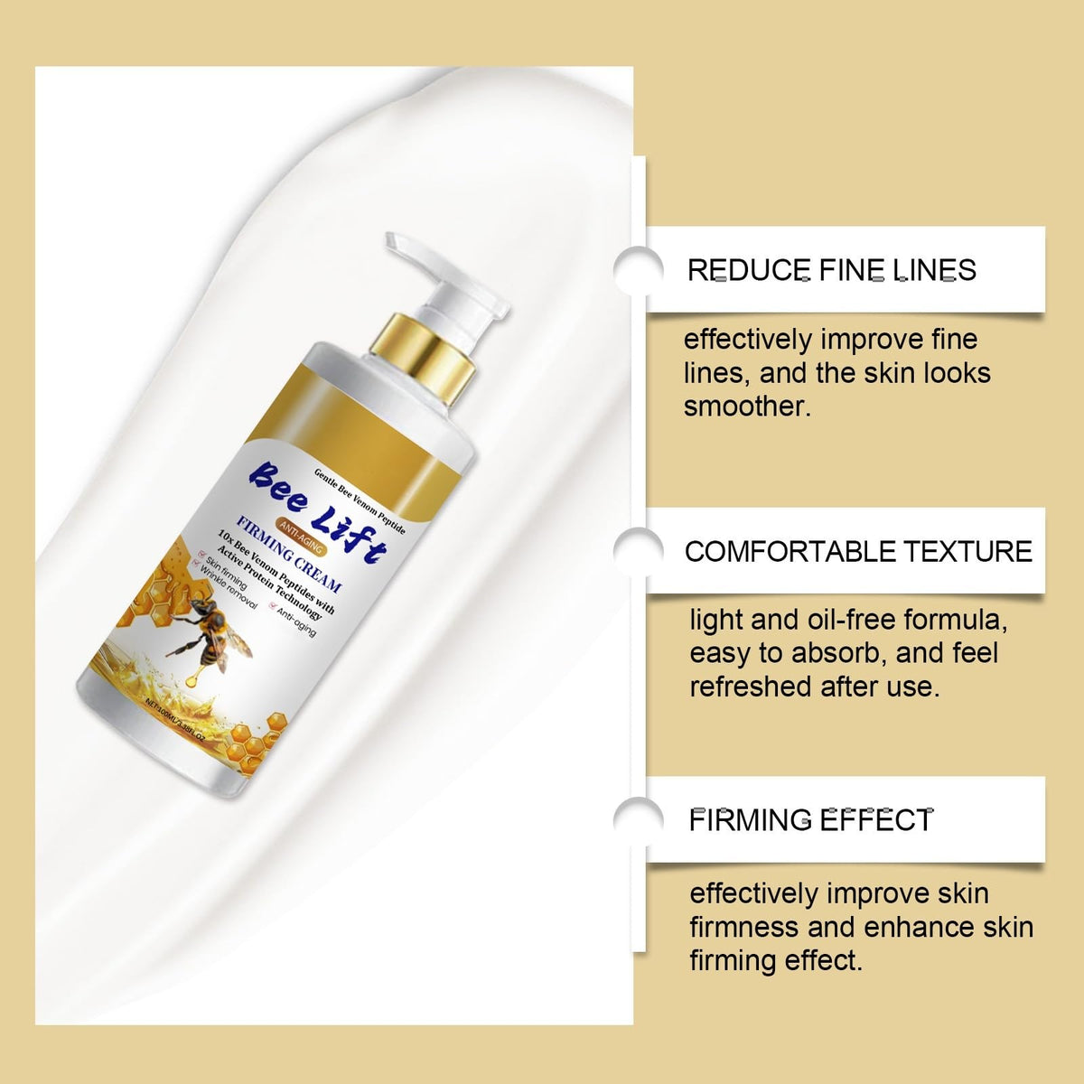 Identicalven applying BeeLift on hand demonstrating quick absorption benefit