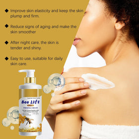 Identicalven cream close-up swirl highlighting smooth consistency and plumping