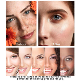 IDUCEN application with sponge illustrating easy blending and natural finish