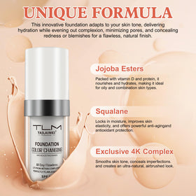 IDUCEN texture swirl on skin highlighting hydrating, blendable finish