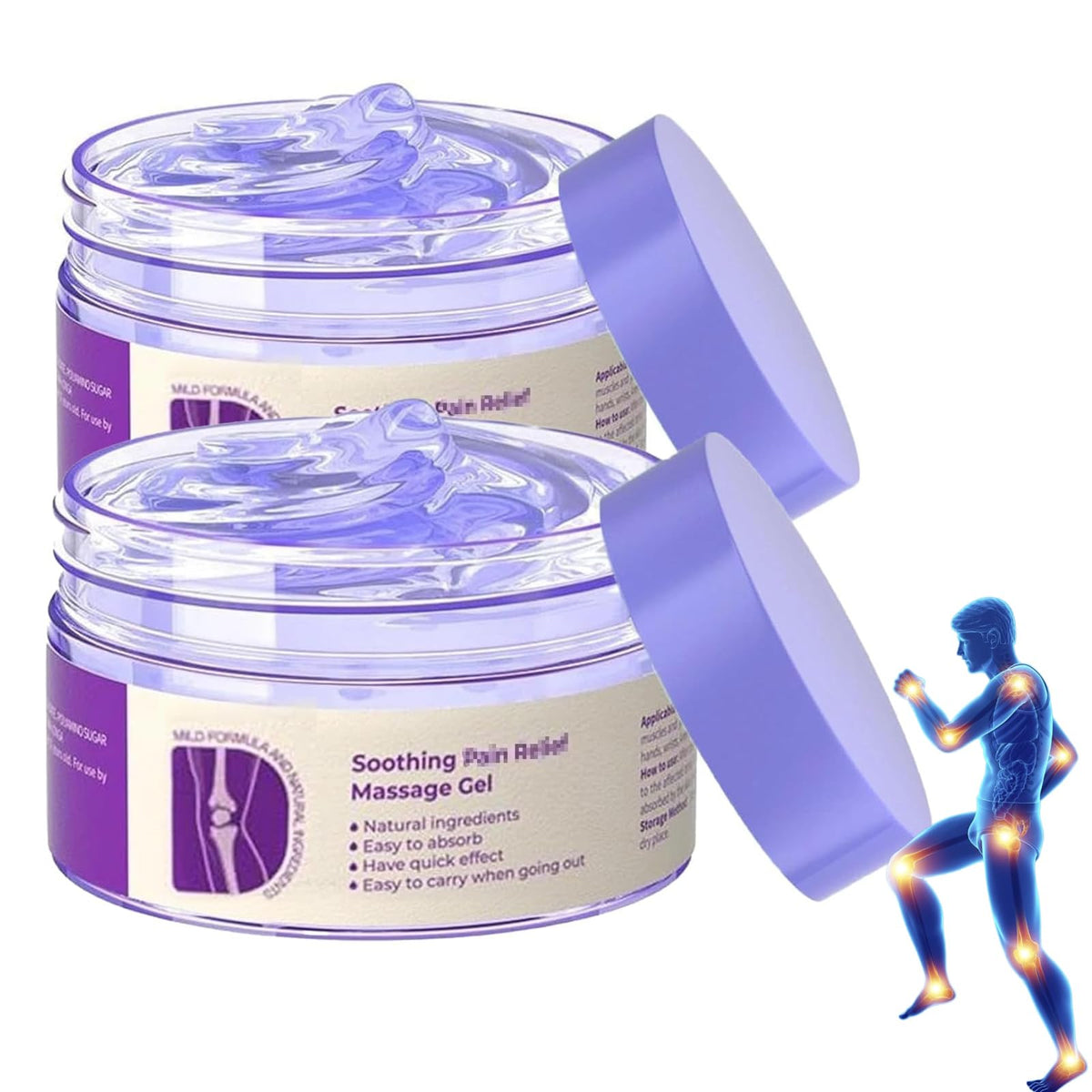 iekufes front packaging showing two purple gel tubes and clear benefits