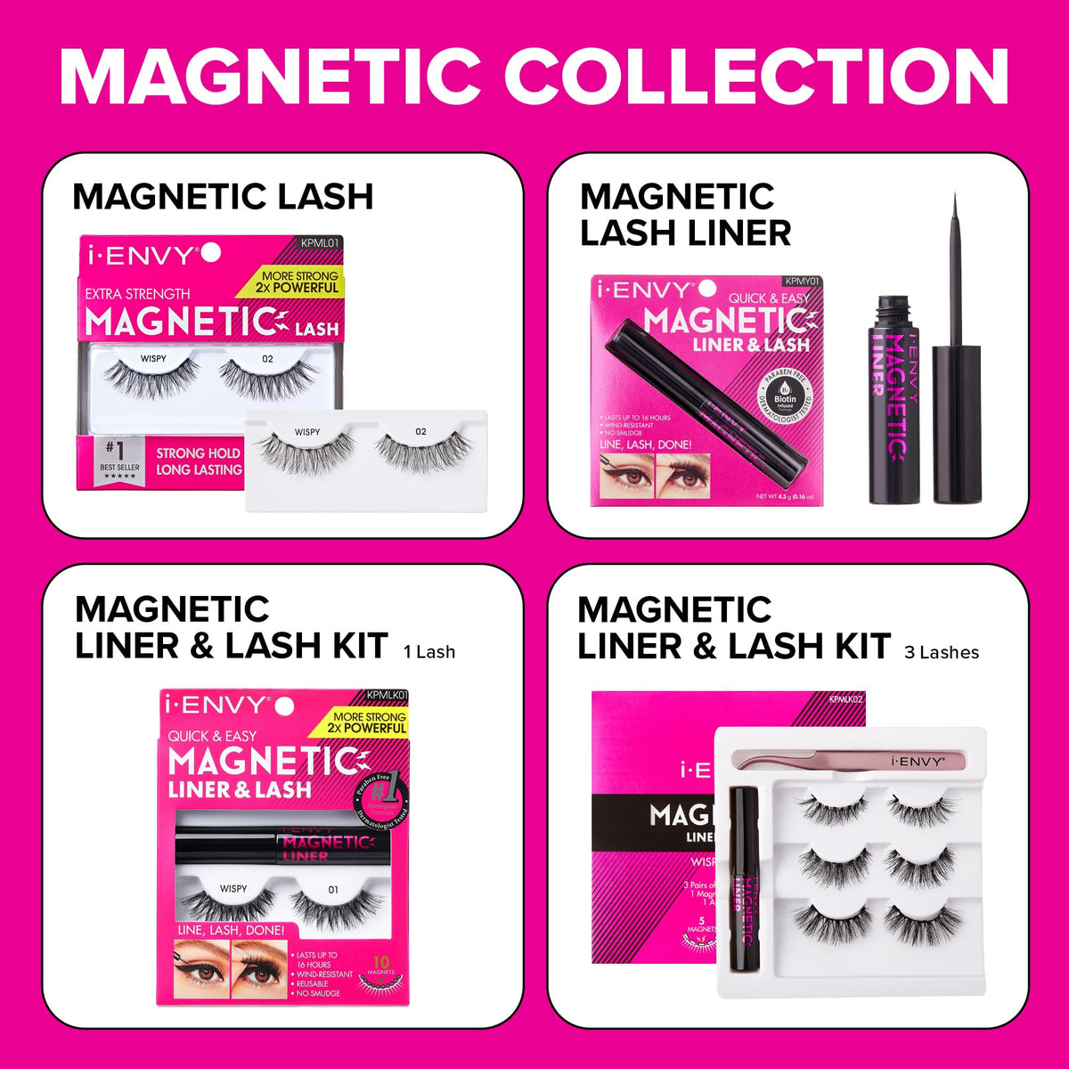 iENVY KISS magnetic lash attachment in use demonstrating secure bond