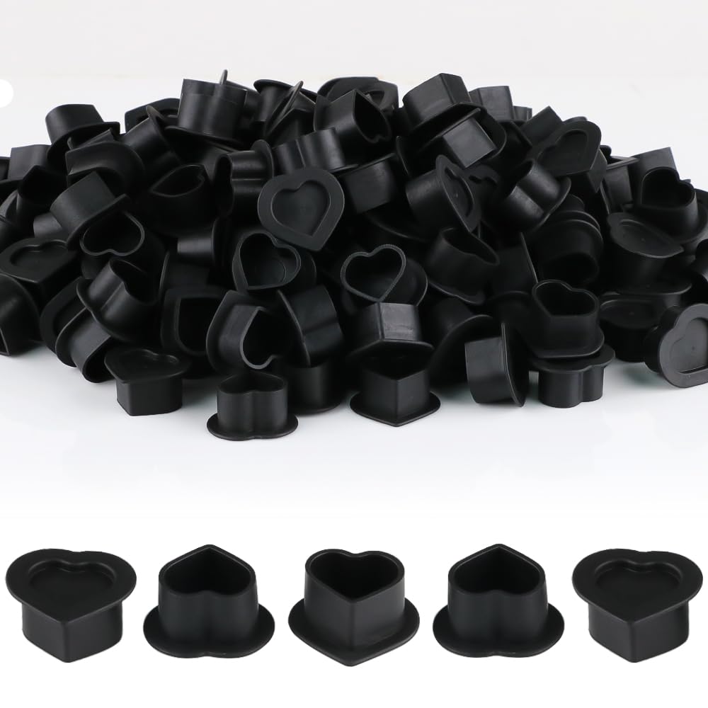 IFERO top view of a black heart ink cup filled with pigment showing clear ink visibility benefit