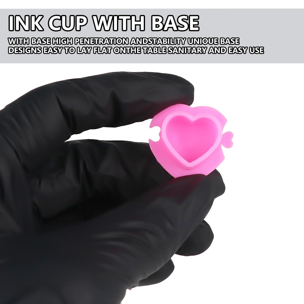 IFERO heart cup beside a coin to show size and practical pigment capacity