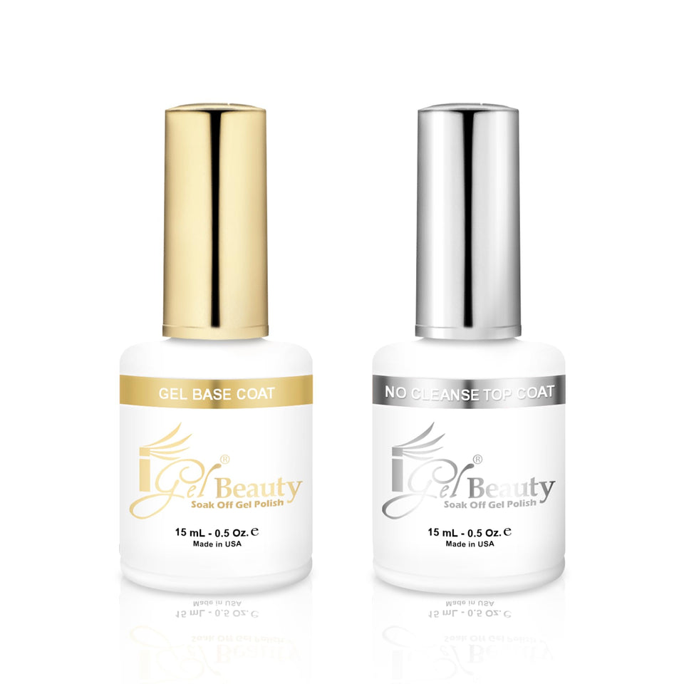 iGel Beauty front packaging showing two 0.5 oz bottles and product benefits for convenience