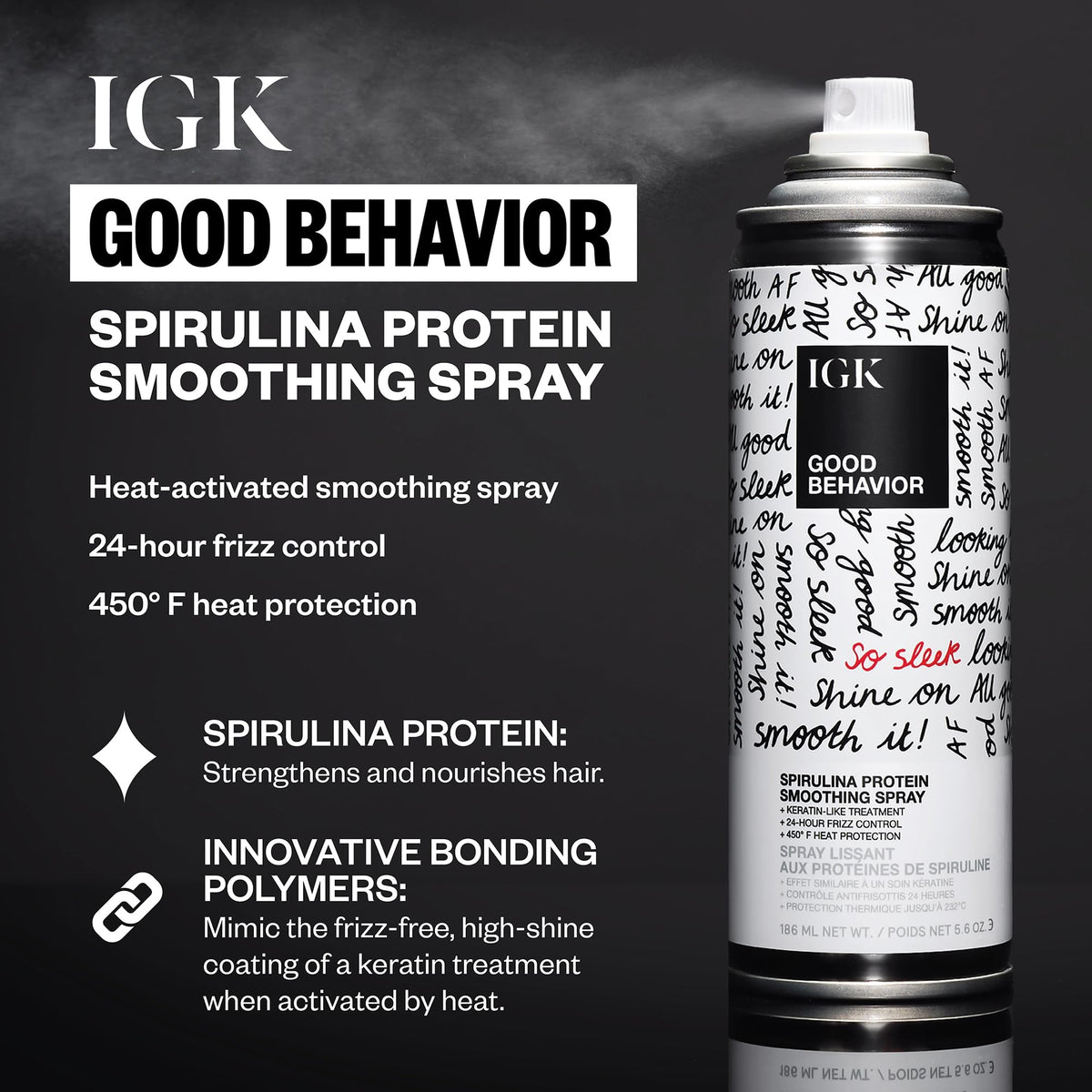 IGK ANTISOCIAL dry hair mask open jar showing creamy formula for quick nourishment