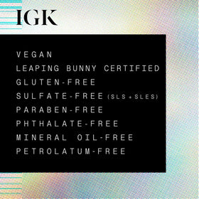 IGK on a bathroom shelf lifestyle shot encouraging daily routine