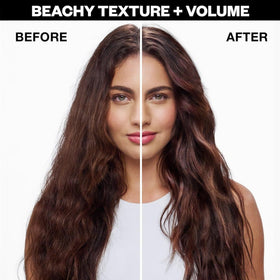 IGK applied to braided hair demonstrating how to achieve defined air-dry waves