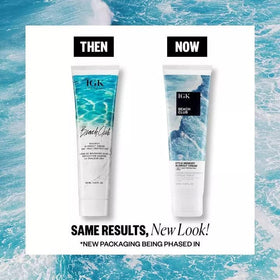 IGK Beach Club cream texture close-up showing lightweight consistency for touchable volume