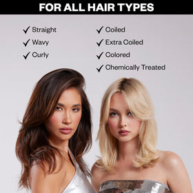 IGK styled hair after use showing lifted roots and soft touchable volume