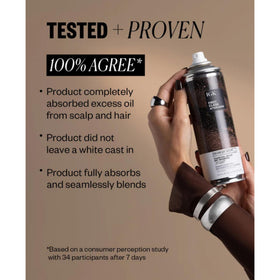 IGK charcoal powder detail highlighting oil-absorbing ingredient