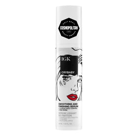 IGK Crybaby front bottle showing label and size, highlights salon finish