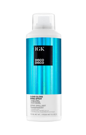 IGK Disco Disco front bottle showing label and glossy finish benefit