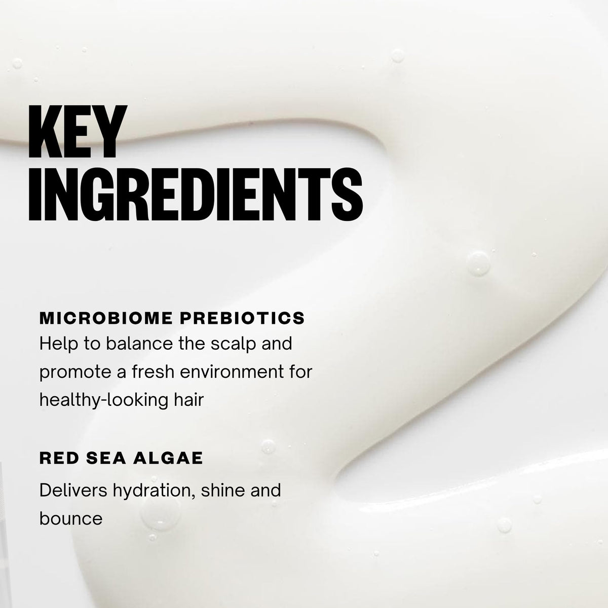 IGK shampoo and conditioner in use under shower for hydrated hair