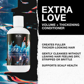 IGK Extra Love texture on hand from pump demonstrating lightweight feel