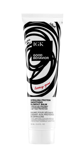 IGK front packaging showing 5oz tube and product branding for salon finish