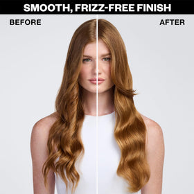 IGK Good Behavior in use during blowdry demonstrating heat protection benefit