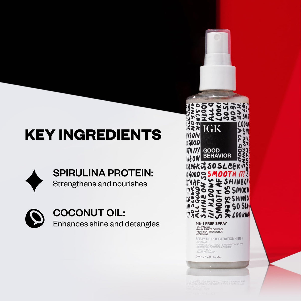IGK Good Behavior texture pouring to show lightweight, non-greasy consistency and slip