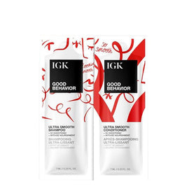 IGK shampoo pump close-up highlighting gentle cleansing and control