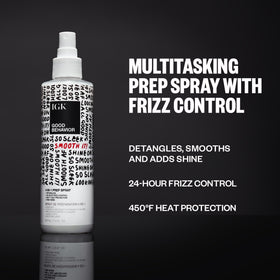 IGK Good Behavior spray nozzle close-up demonstrating easy mist application and control