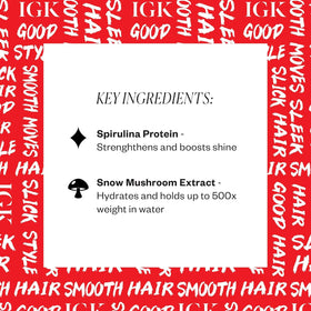 IGK before and after styling edges demonstrating frizz control benefit