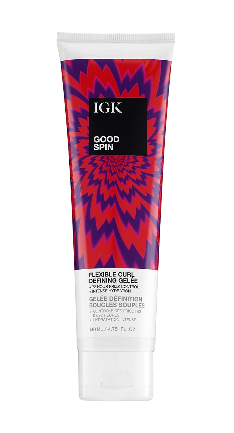IGK Good Spin front label showing product identity and volume
