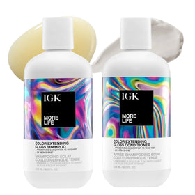 IGK more life front packaging showing both bottles and clear benefit