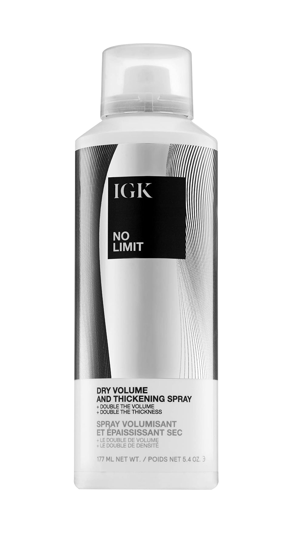 IGK bottle front packaging showing product and easy application benefit