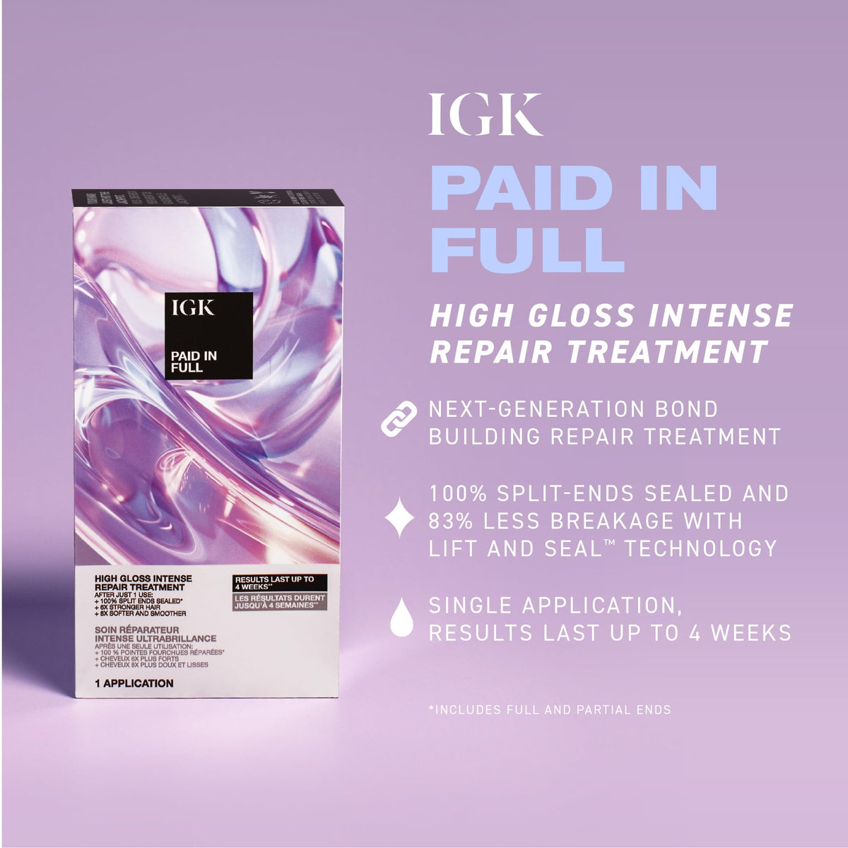 IGK Paid In Full open bottle and tube mixed together demonstrating activation