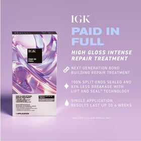 IGK Paid In Full open bottle and tube mixed together demonstrating activation
